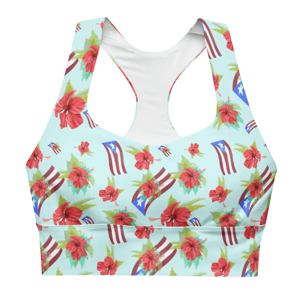 Puerto Rican Pride All-Over Print Sports Bra product image (12)