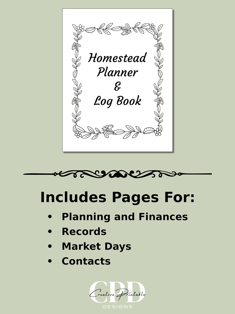 Printable Homestead Planner & Log Book product image (2)
