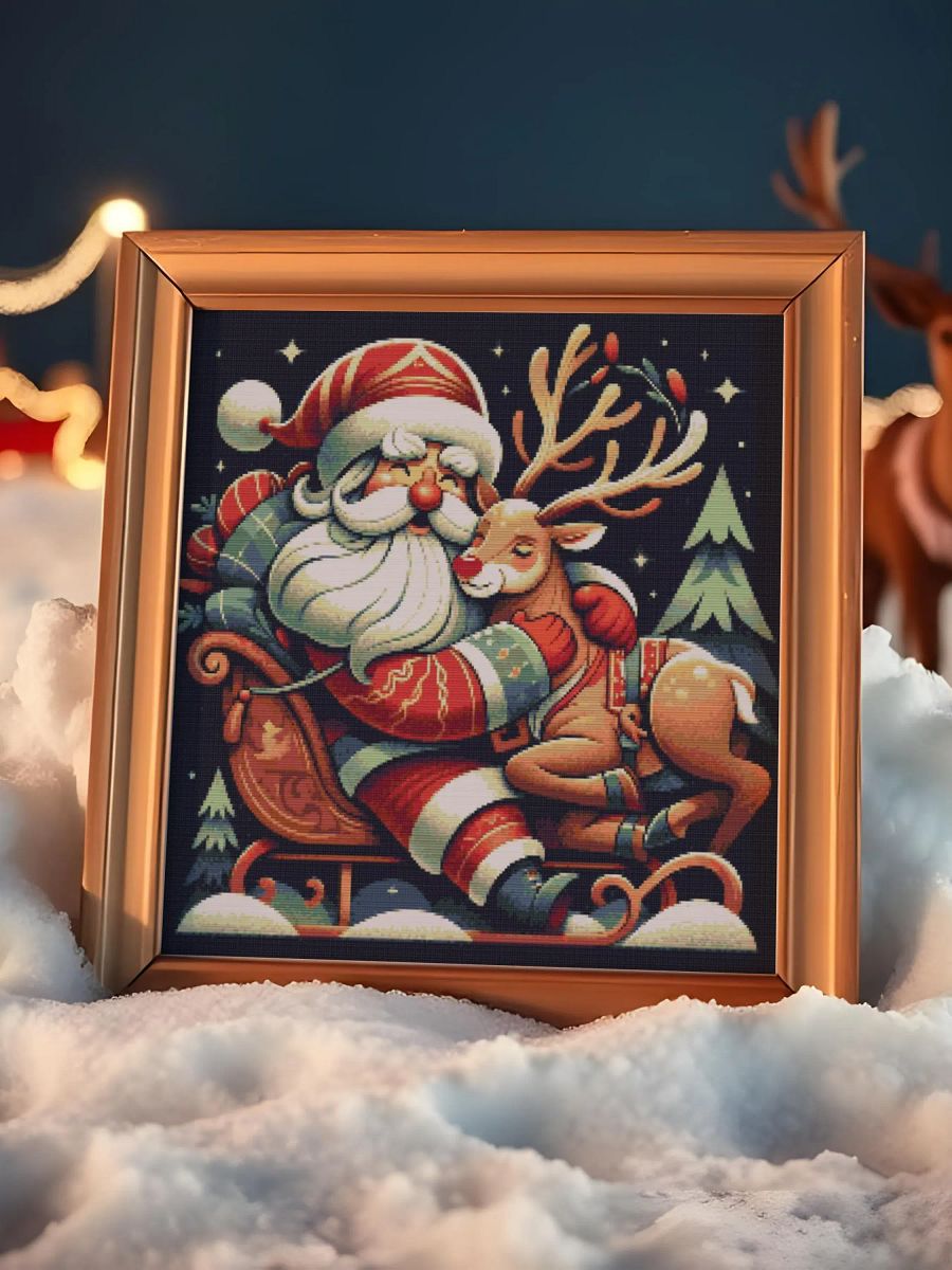 Santa Hugging Young Rudolph product image (5)