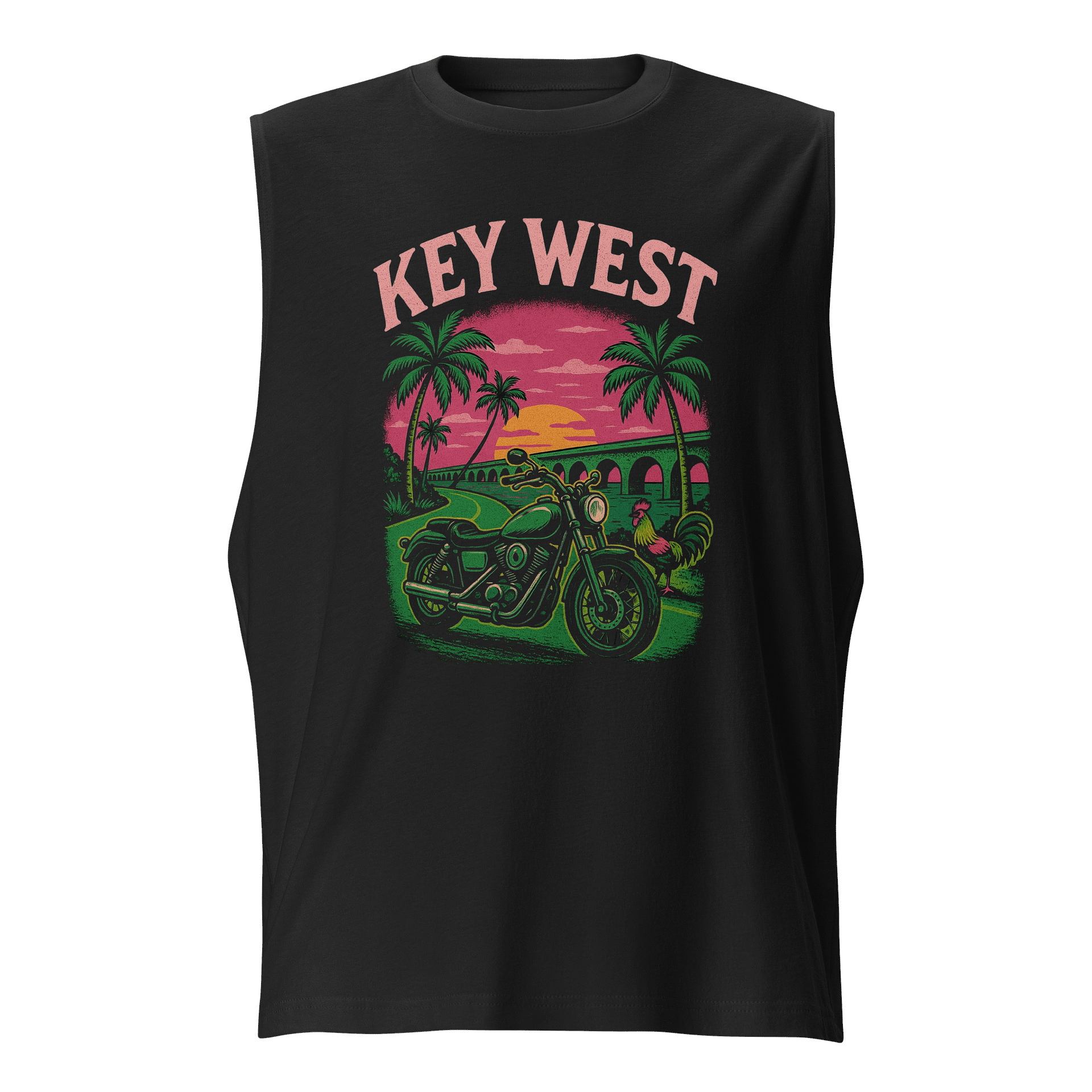 Key West Rider Rooster Men's Tank Top product image (3)