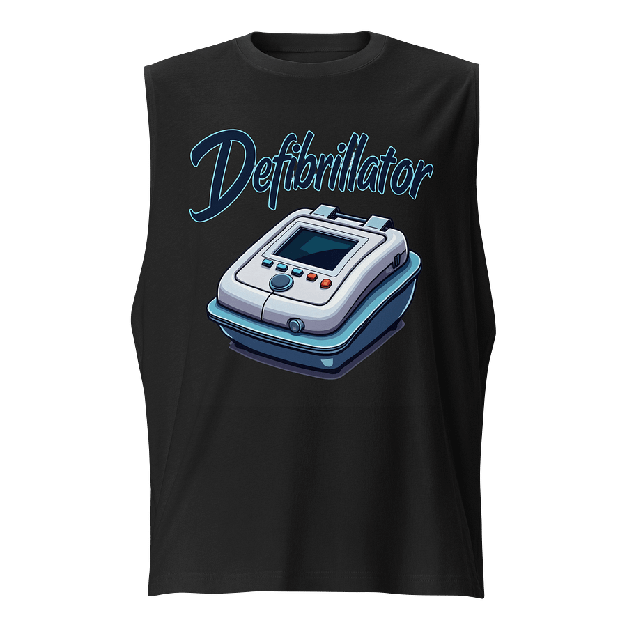 LifeShock Defibrillator Illustration Muscle Tank product image (1)