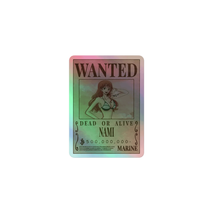 Nami Wanted Holographic Sticker Sheet product image (6)