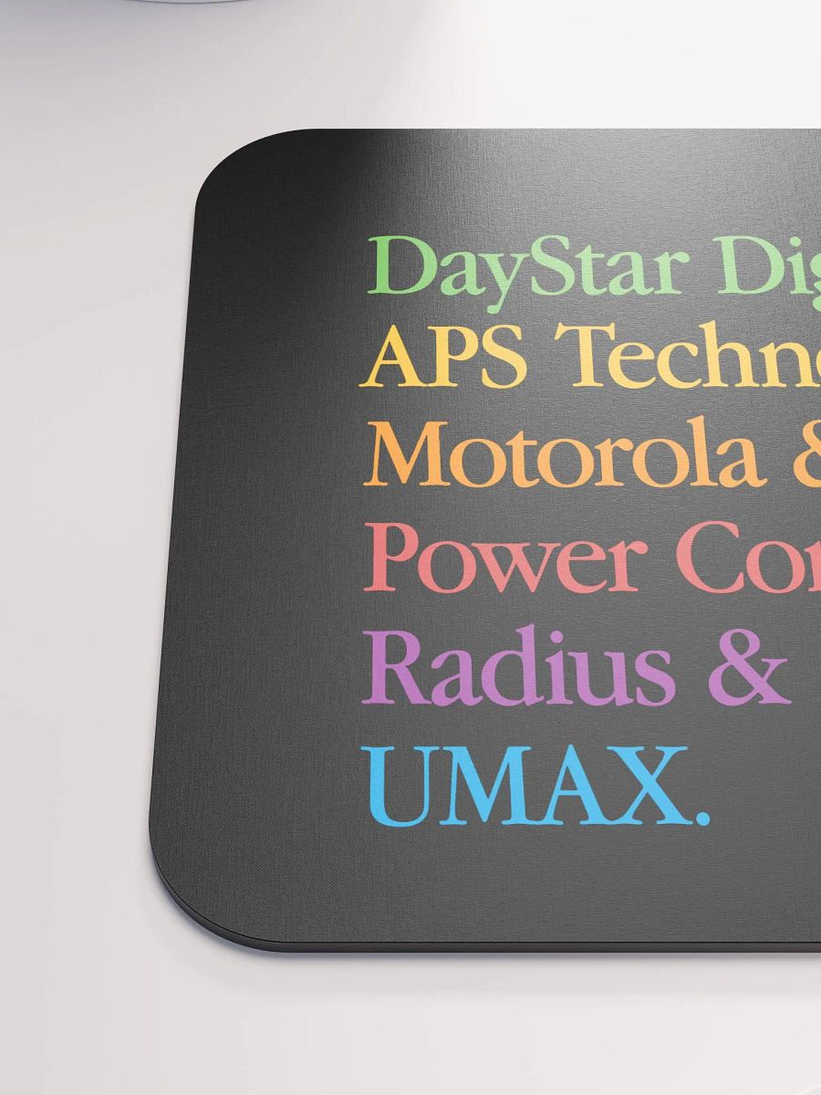 PowerPC Clone Lineup Mouse Pad (Black) product image (6)