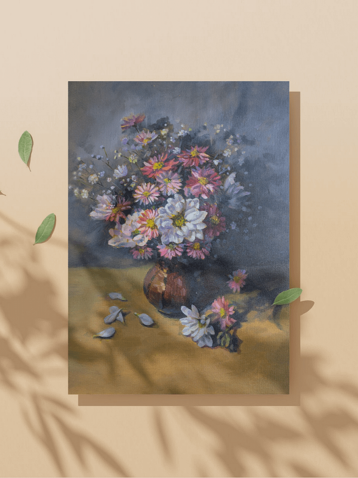 Flowers-Oil Painting Canvas Print product image (1)