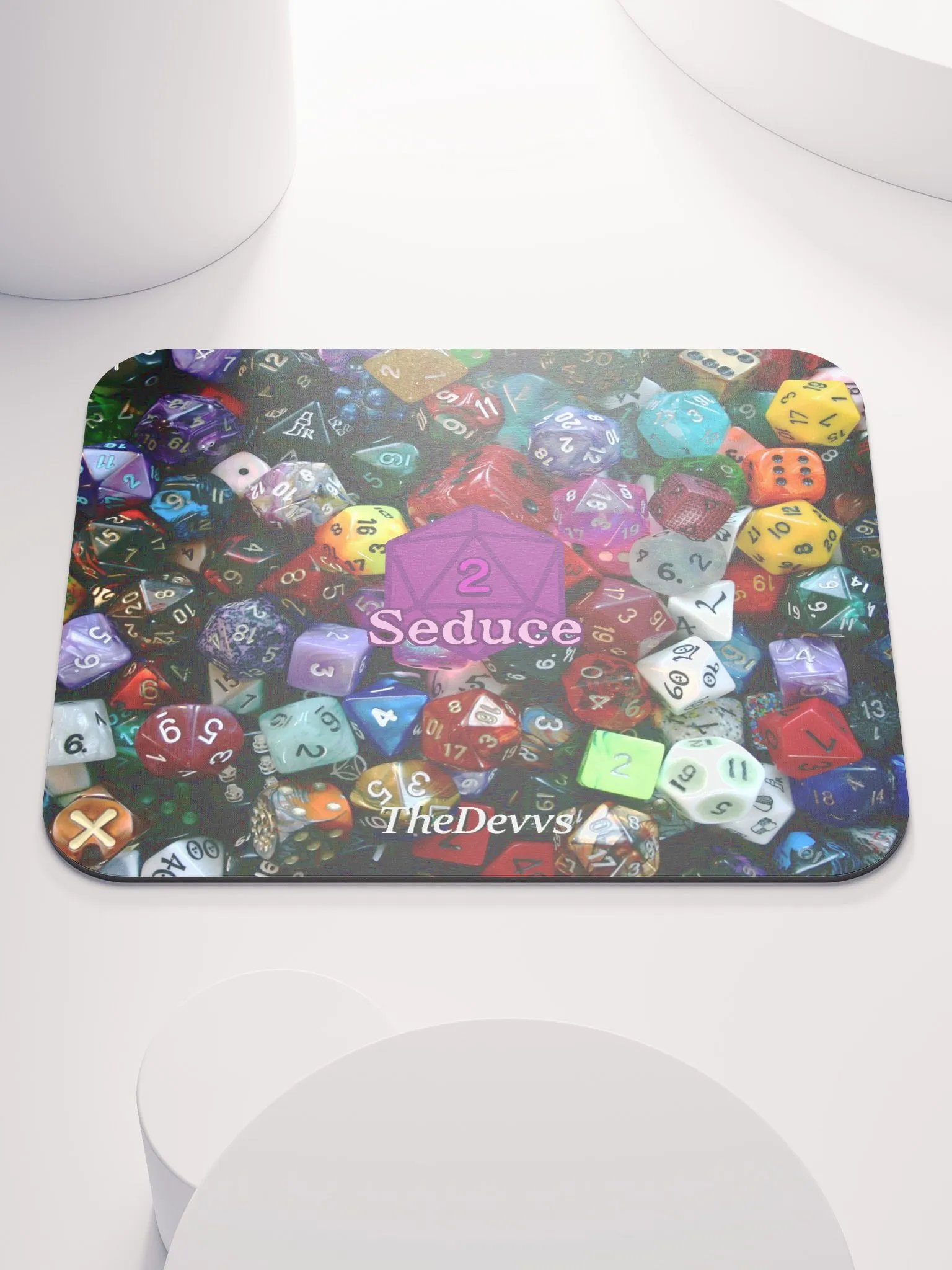 Simple Dice Mouse Pad product image (1)