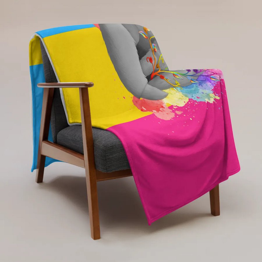 Pansexual Pride Fox Blanket (2023) product image (3)