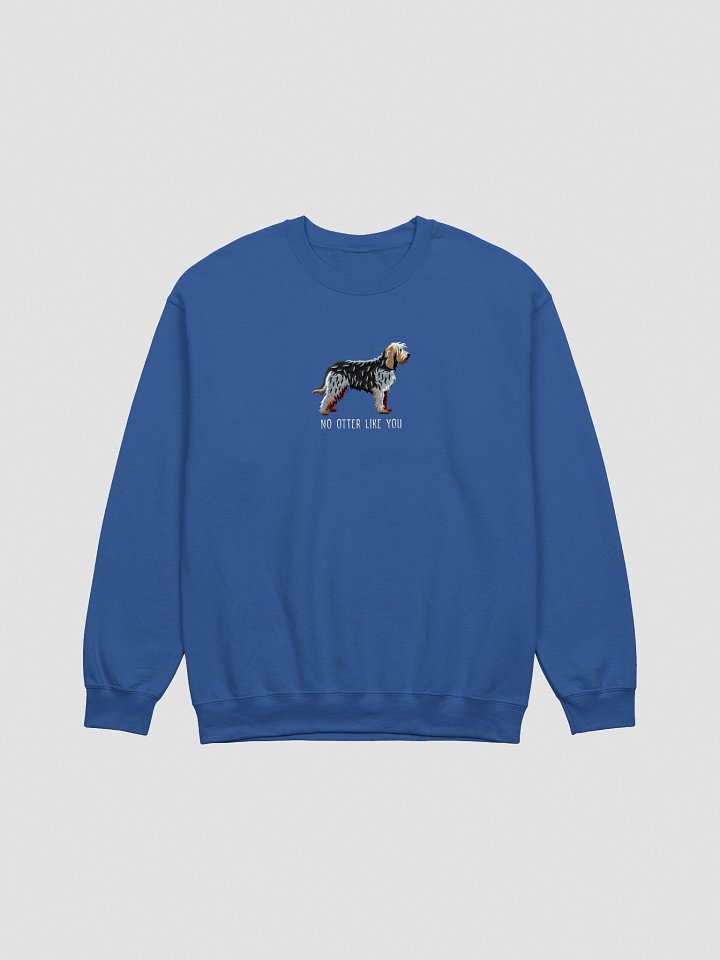 No Otter Like You Sweatshirt (Embroidered) of an Otterhound(Gray) product image (7)