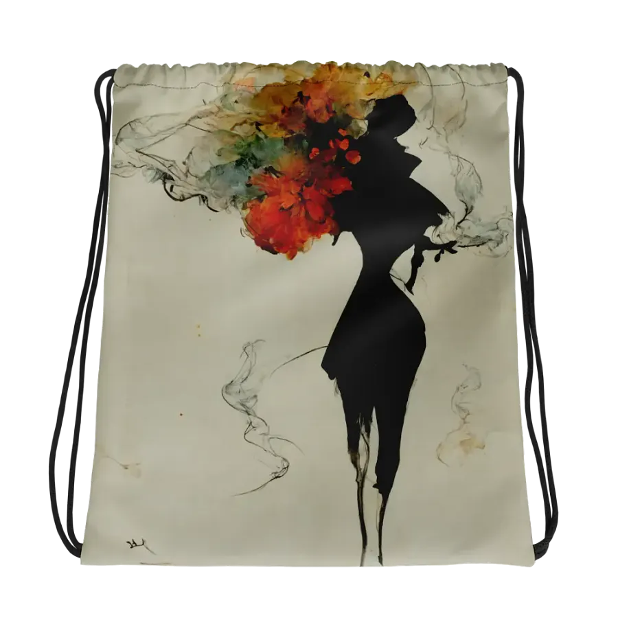 Blossom Burst Drawstring Backpack product image (1)