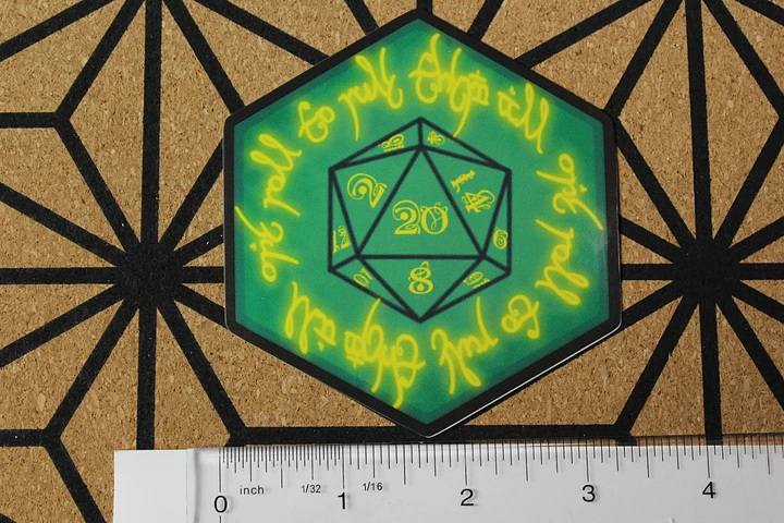 D20 coaster/sticker product image (1)