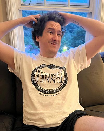 Mikayla caught me in my most natural state— wearing a @threequarterprints design, scratching my head like, “whatcha gonna do?...