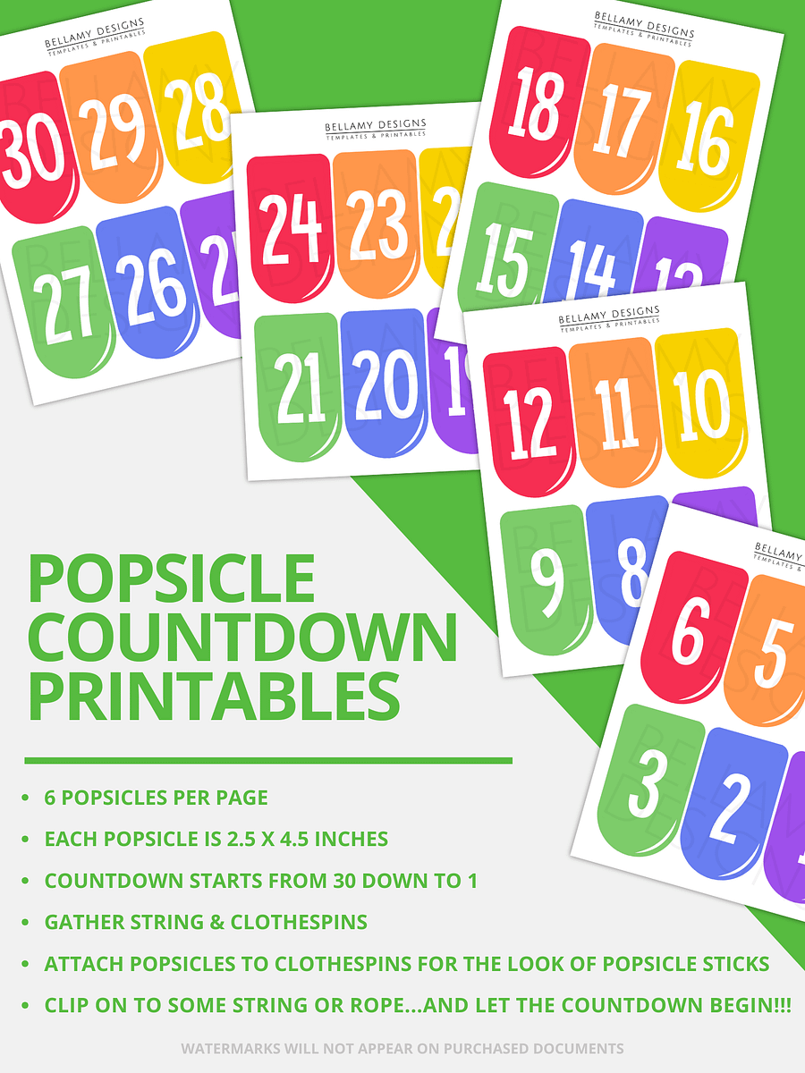 Countdown to Summer Vacation Printable product image (6)