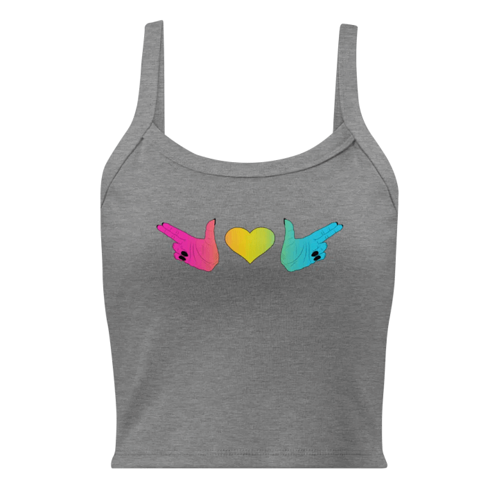 Finger Guns (pan flag) Crop Tank product image (1)