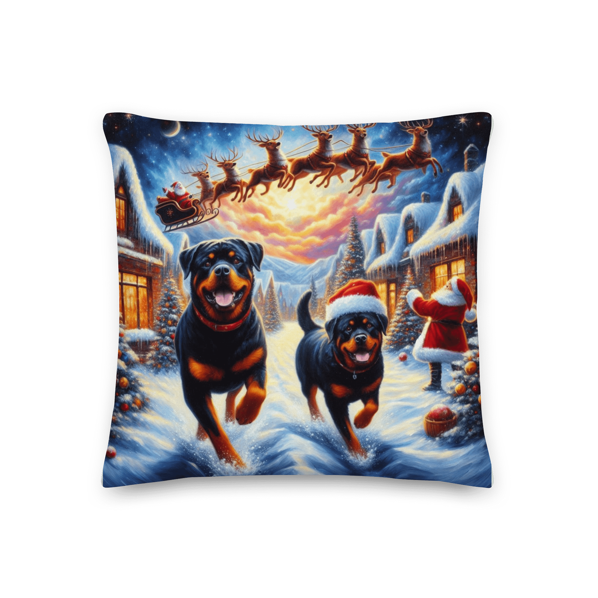 Christmas Magic Rottweiler Pillow product image (3)