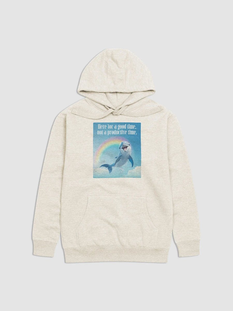 Here for a Good Time, Not a Productive Time Unisex Premium Hoodie product image (1)