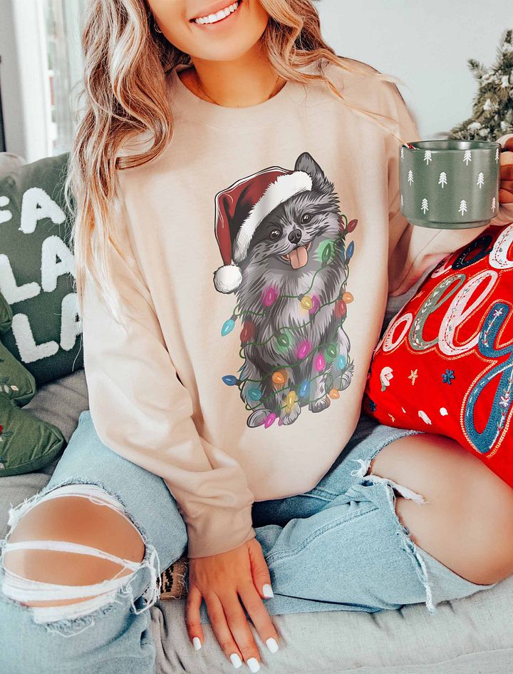 Funny Pomeranian(Blue Merle) Christmas Sweatshirt product image (20)