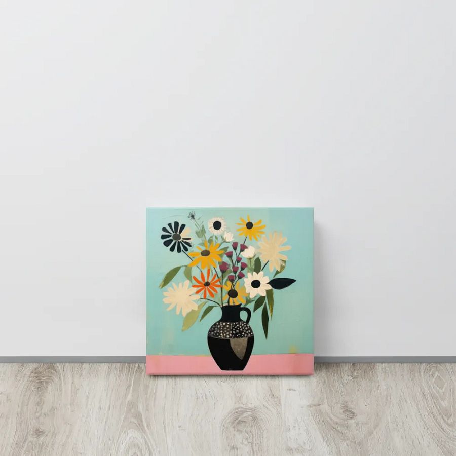 Art2401-56 Vase Flowers Still Life - Canvas Print - sm product image (11)