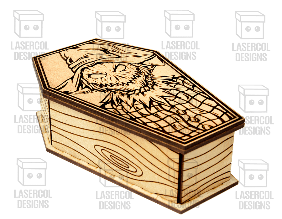 Halloween Coffin Box Set 4 (2 Sizes) - Laser Cut Files product image (7)