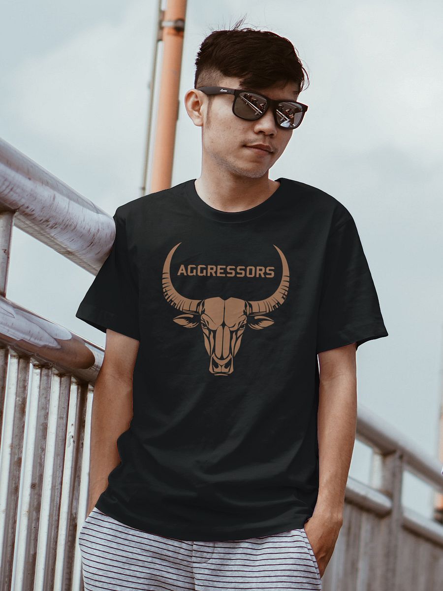 Aggressors Bull Skull Graphic Tee product image (2)