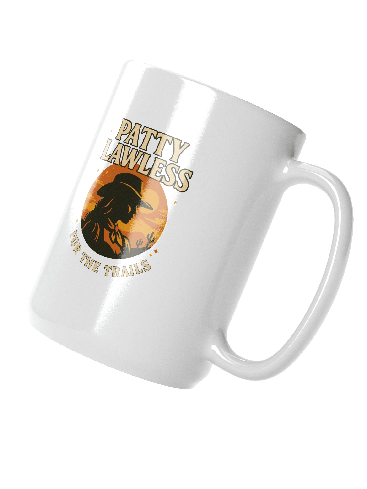 Patty Lawless - For the Trails 15oz White Glossy Mug product image (3)