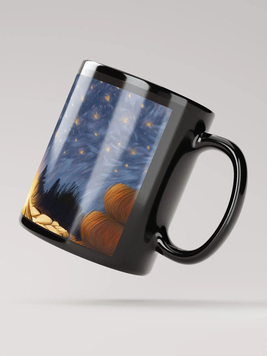 Campfire Companion: Black Glossy Mug for Dog Lovers and Outdoor Enthusiasts product image (4)
