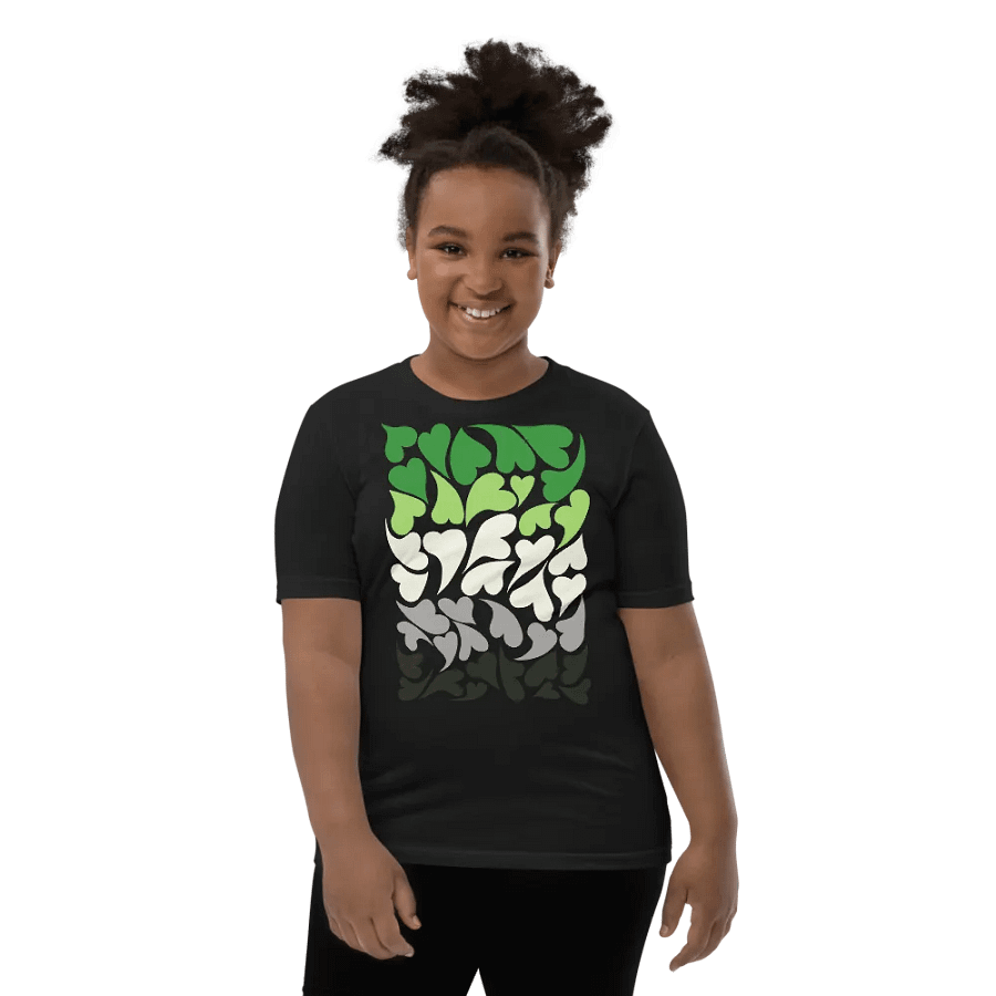 Nestled PRIDE Aromantic T-shirt (Youth) product image (13)
