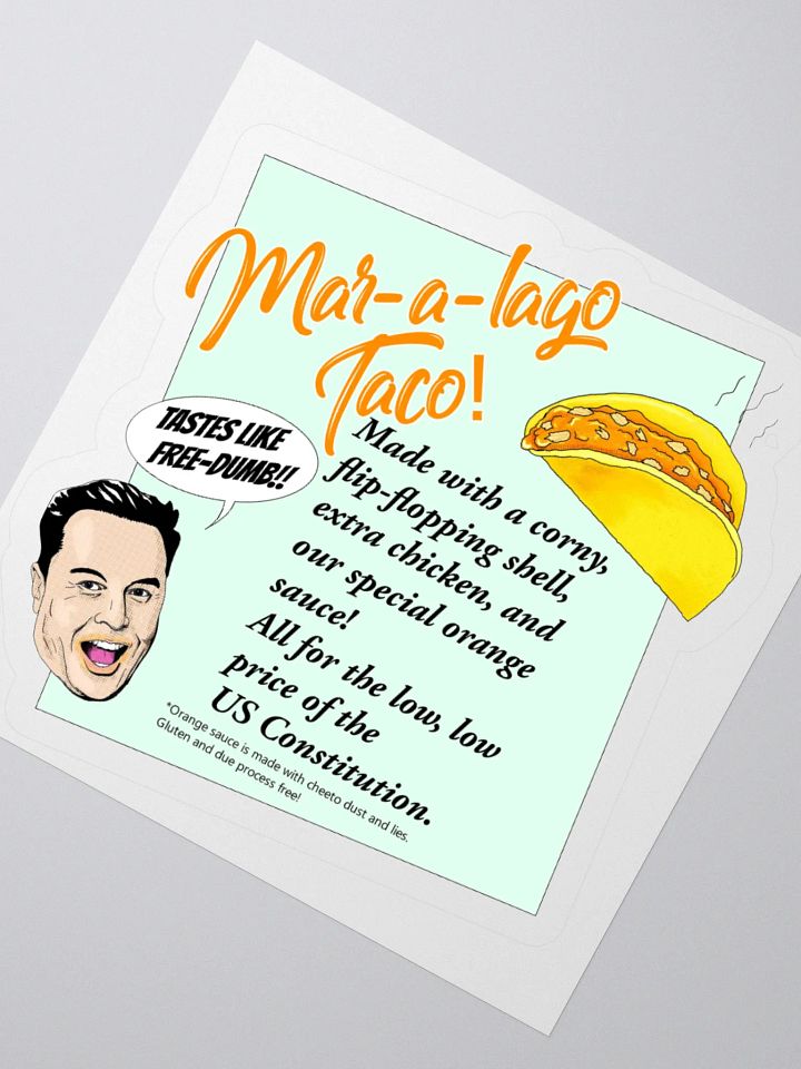 Mar-a-lago Taco Sticker product image (4)