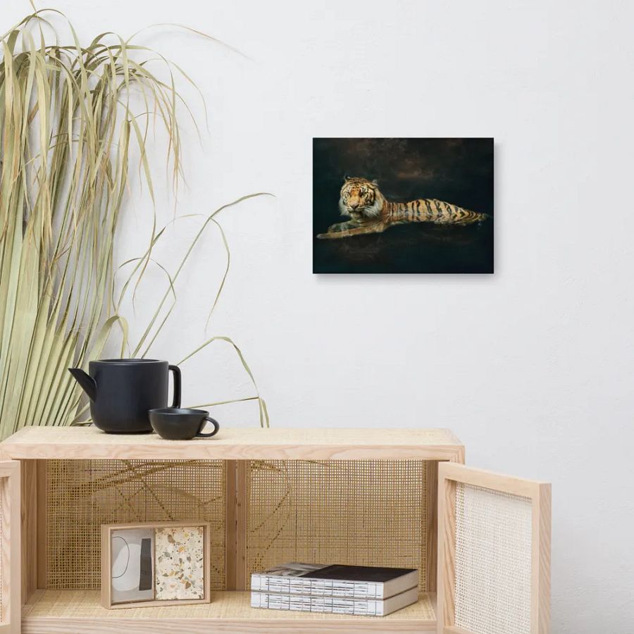 Tiger In Water Canvas product image (9)