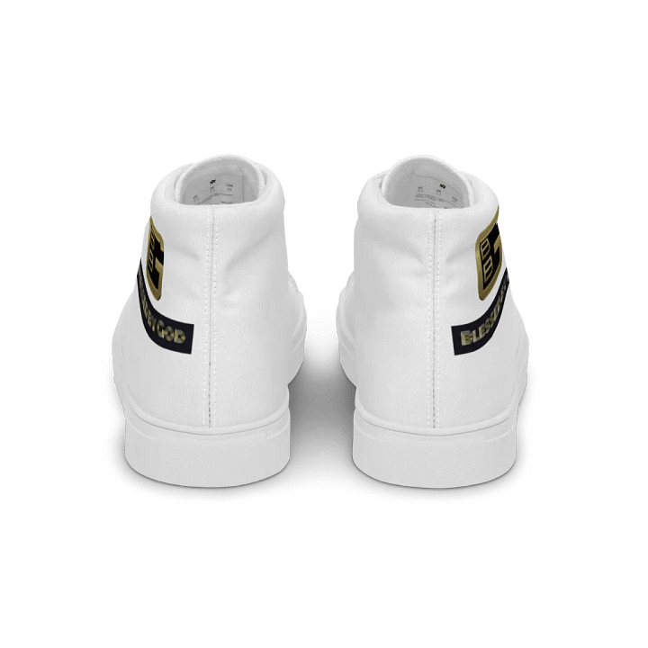 Blessed by God White High Tops V2 product image (2)