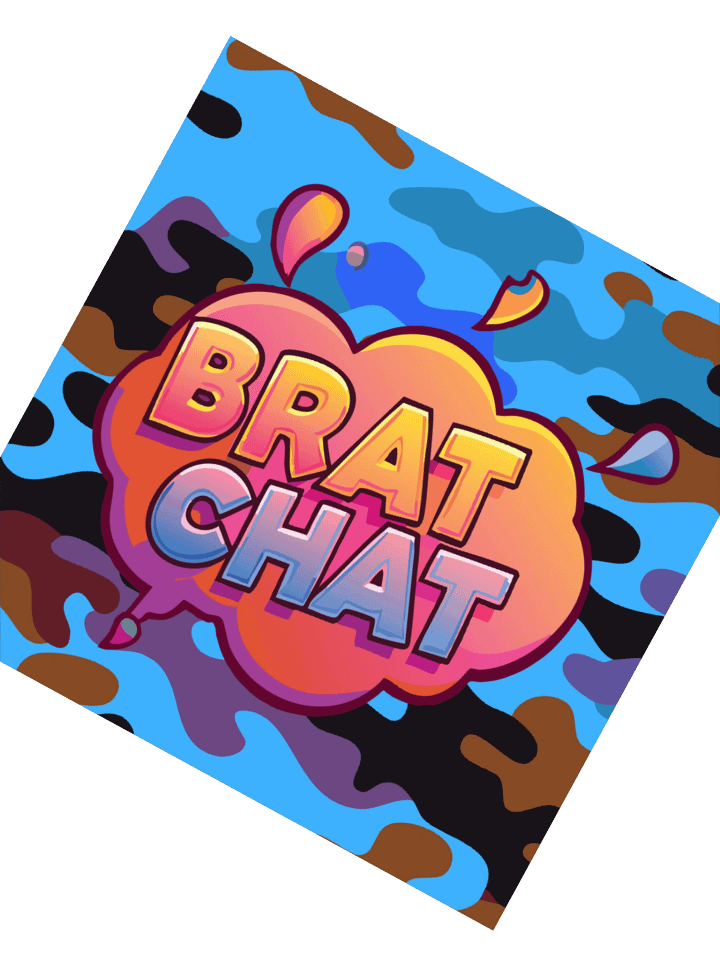 Camouflage BRAT CHAT Kiss Cut Stickers product image (4)