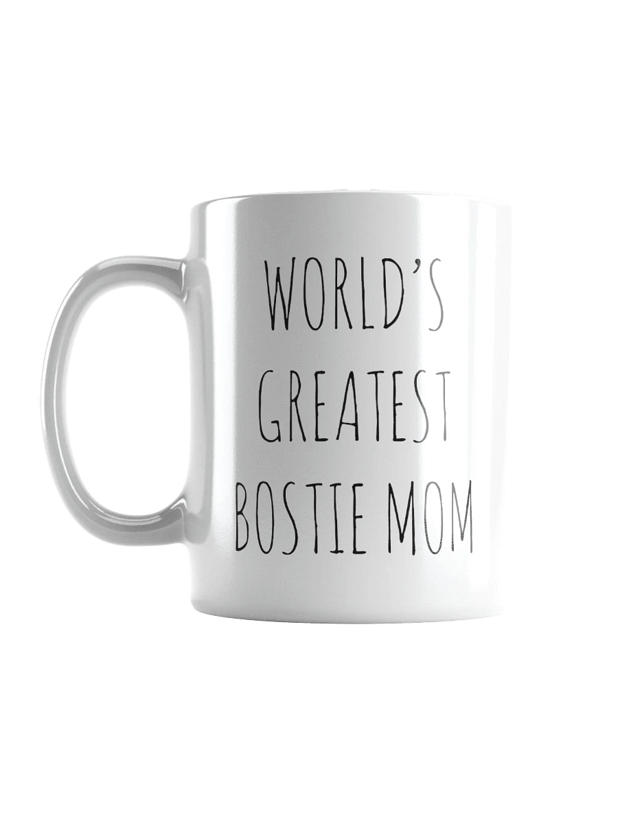 World's Greatest Bostie Mom Minimalist Rustic Chic Mug product image (4)