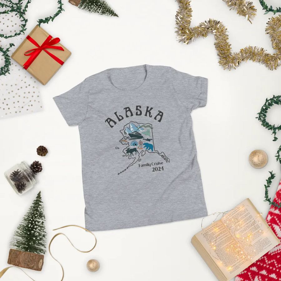 Alaska Cruise Family Matching Light Shirt For Teens product image (4)