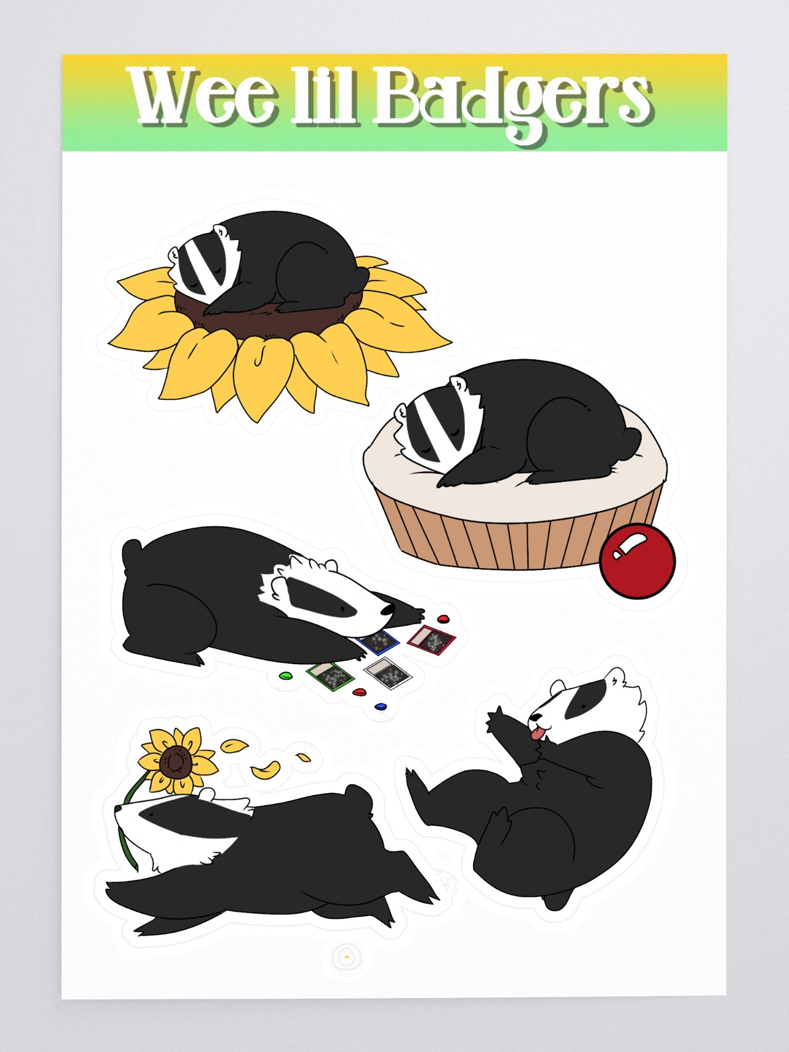 Wee Lil Badgers Stickers product image (3)