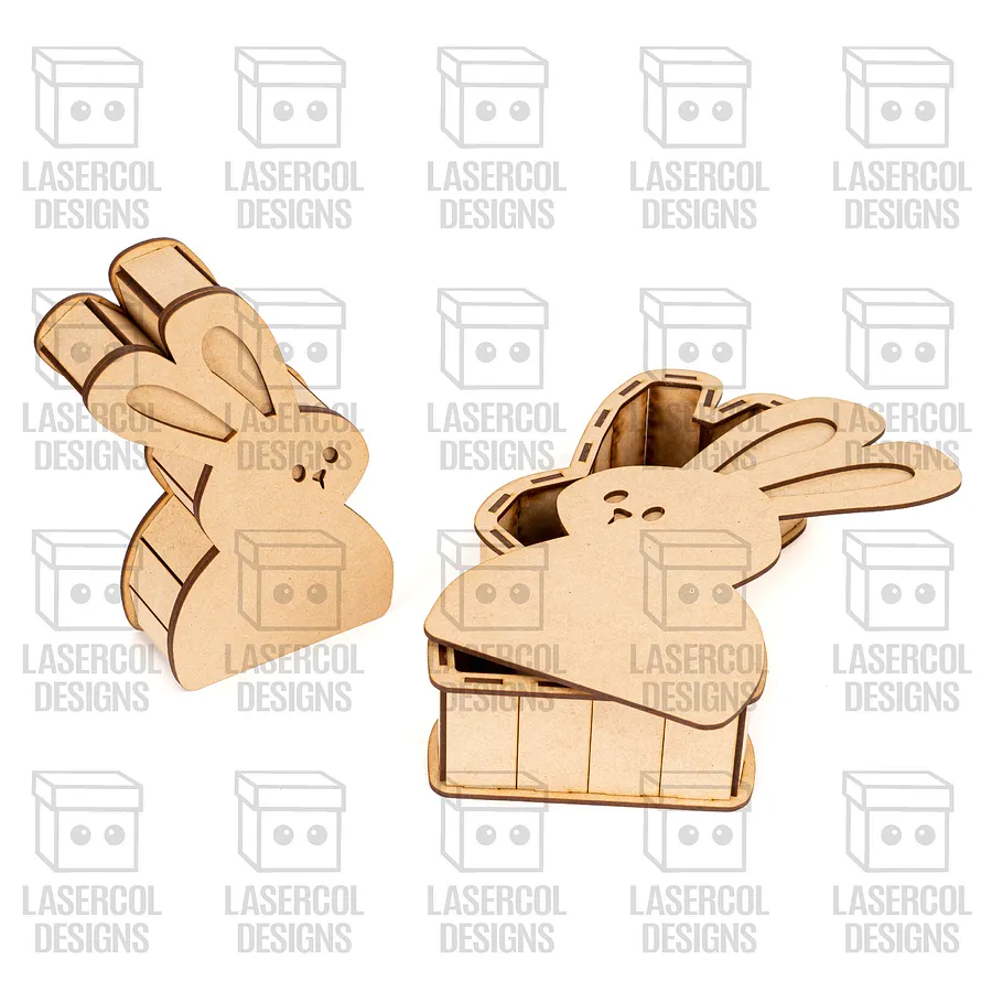 Easter Bunny Shaped Boxes Set 2 - Laser Cut Files product image (4)
