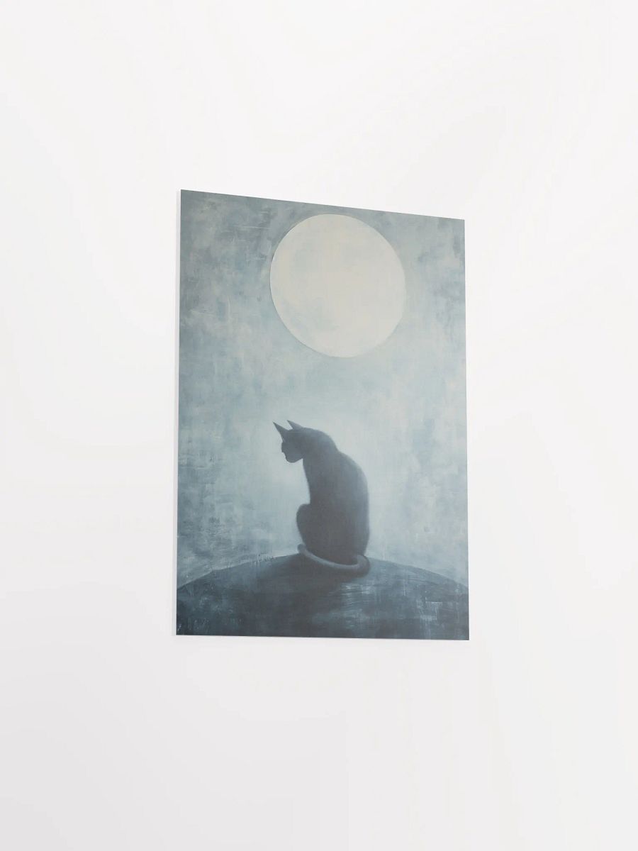 Luminous Moon Cat Poster product image (5)