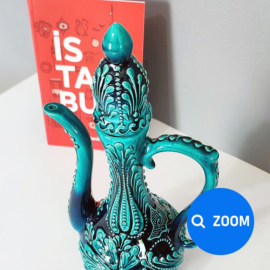 Ceramic wine jug (decor), Arabic style decor — handmade pottery, handmade ceramic product image (2)