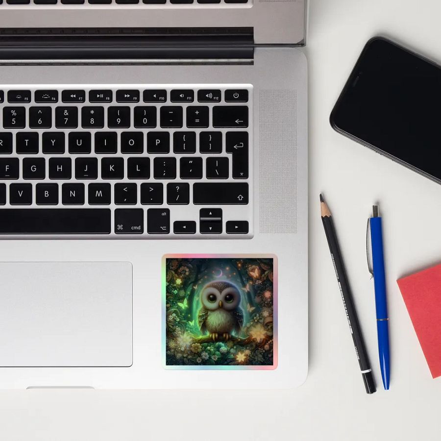 Enchanted Owl Holographic Sticker Set product image (12)