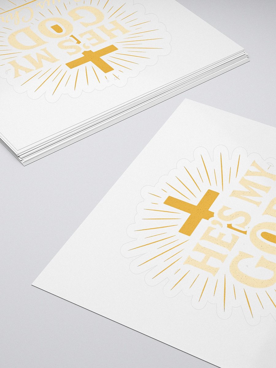 Radiant Cross Kiss Cut Stickers product image (4)