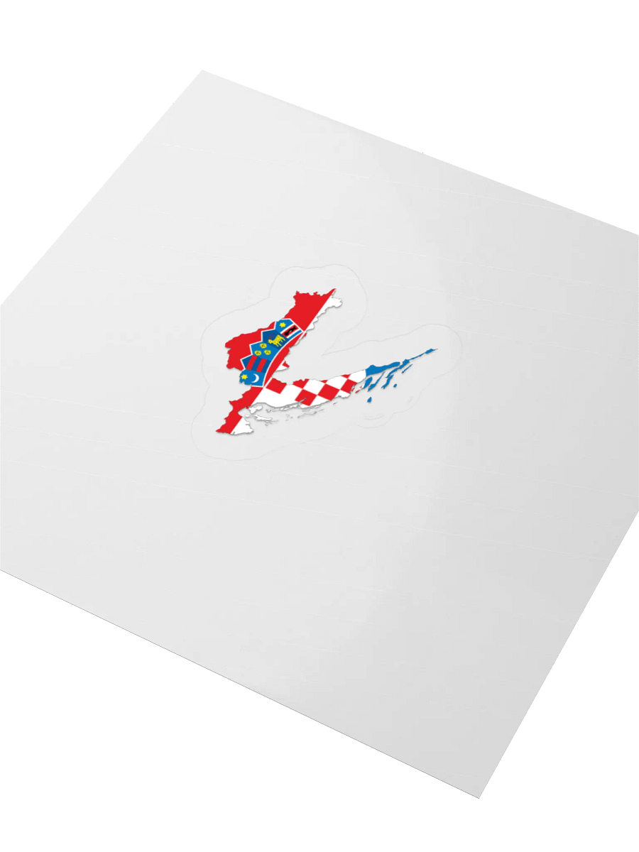 Croatian Flag Kiss Cut Stickers product image (9)