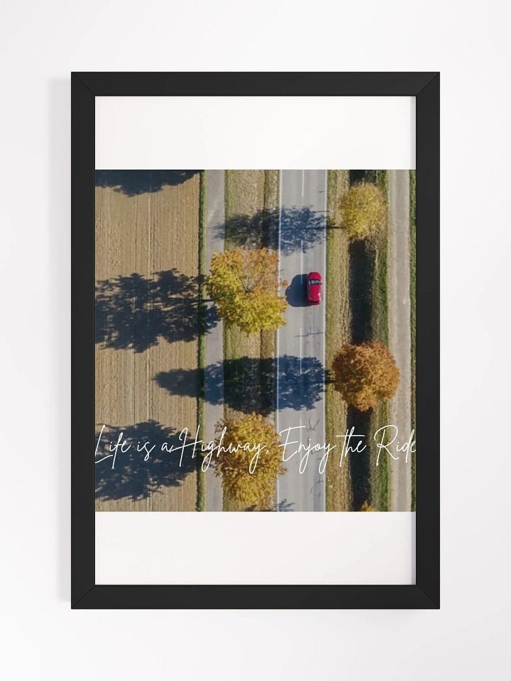 Wall Art Car Ride Framed High-Quality Matte Poster (in) product image (1)