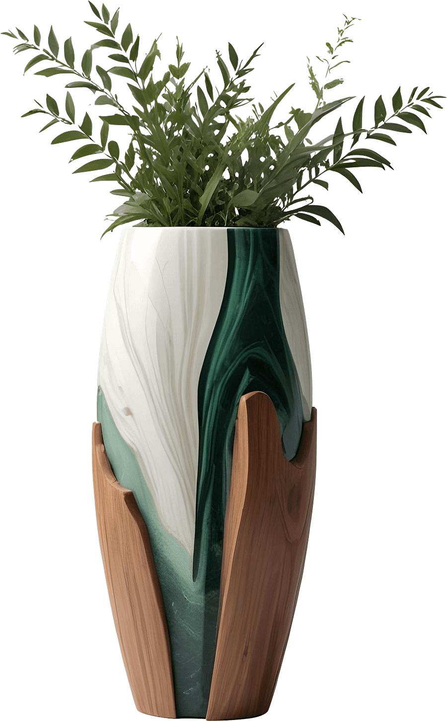 Luxe Botanique – Elegant vase Art Deco PNG product image (1)