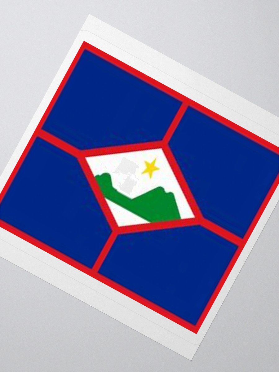 Sint Eustatius Flag Sticker - Durable Vinyl for Indoor Use - Multiple Sizes Available product image (6)
