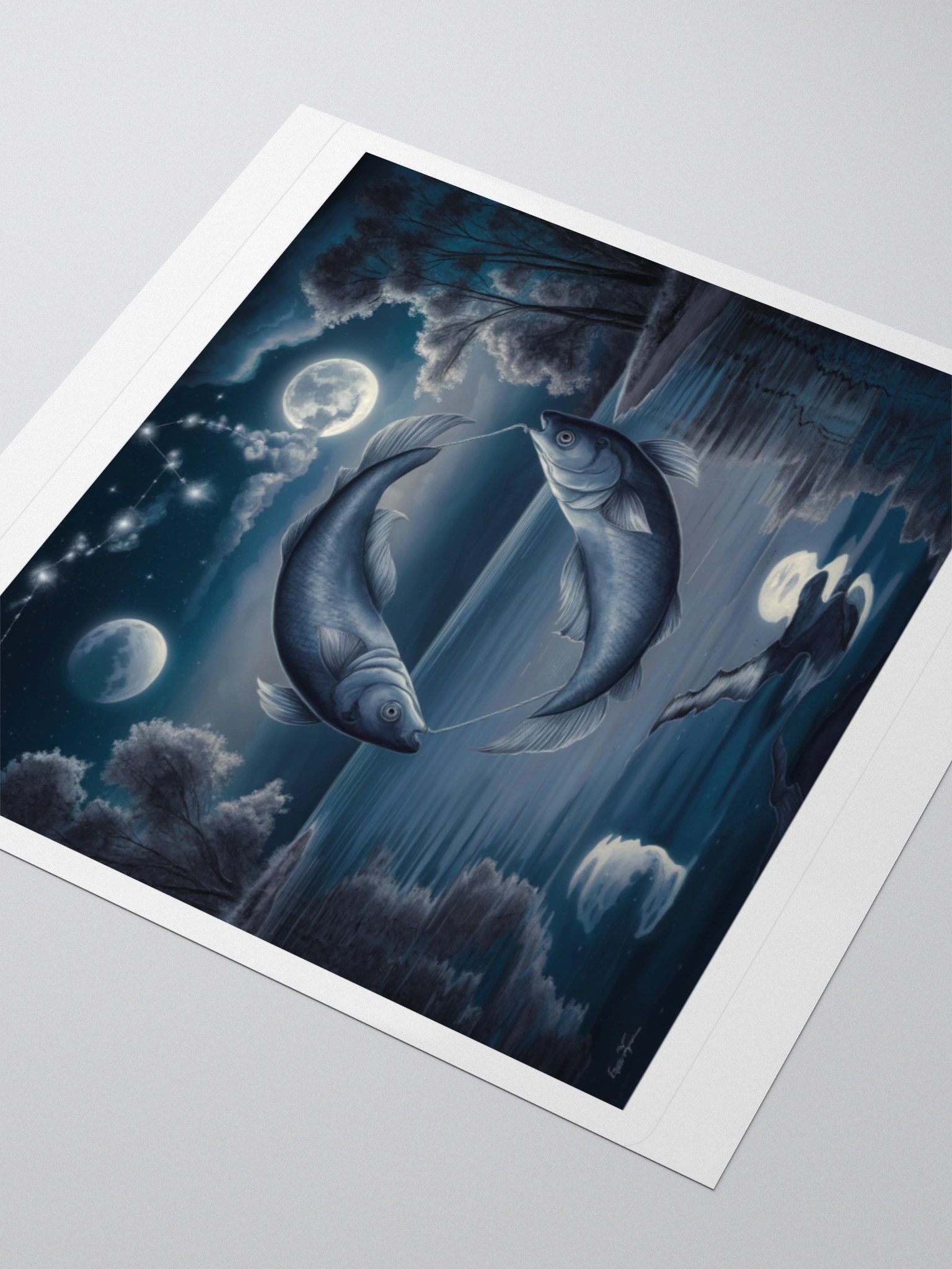 Exclusive Pisces Minimalist Sticker: Dual Fish Design - Perfect for Laptops, Cars, and Astrology Enthusiasts! product image (7)