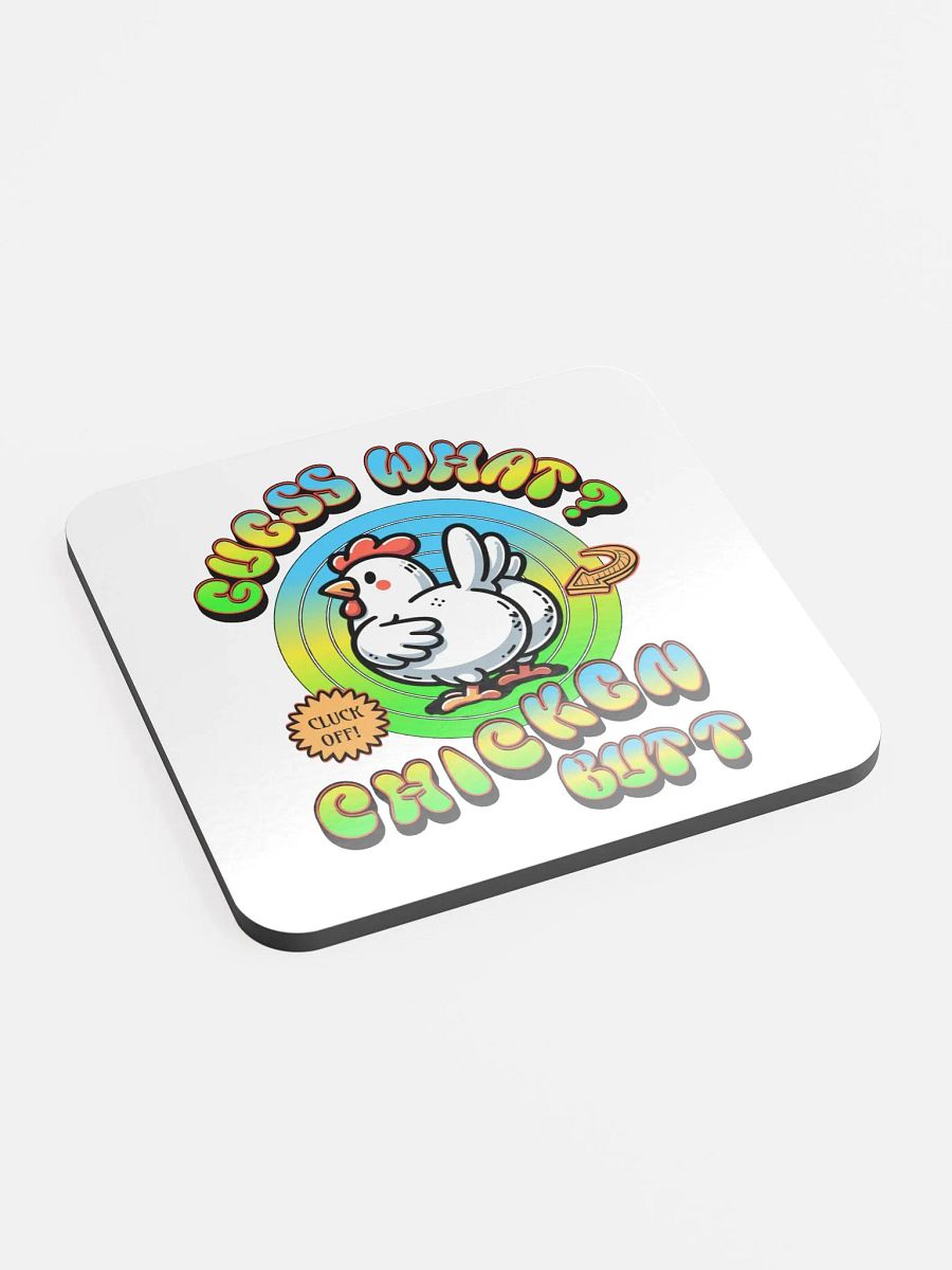 Guess What Chicken Butt Cheeky Chick Coaster Set product image (3)