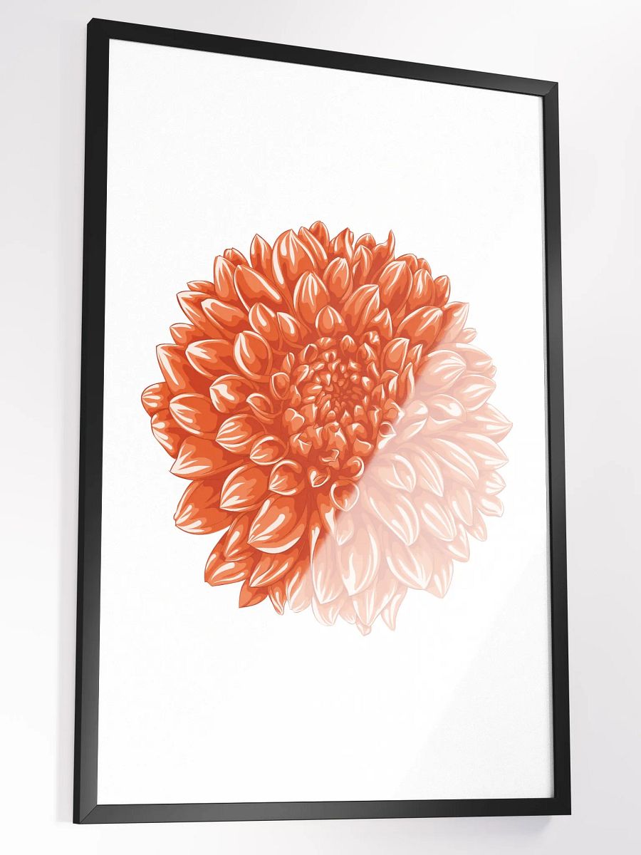 Orange Stylized Dahlia Bloom product image (2)