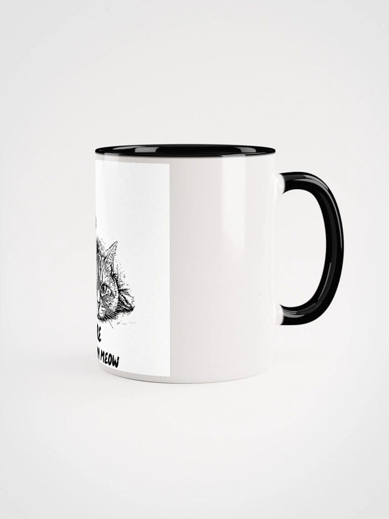 Meow Mug: Ceramic Mug with Color Inside