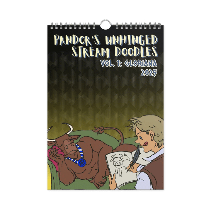 Pandor's Gloriana-themed 2025 Wall Calendar product image (1)