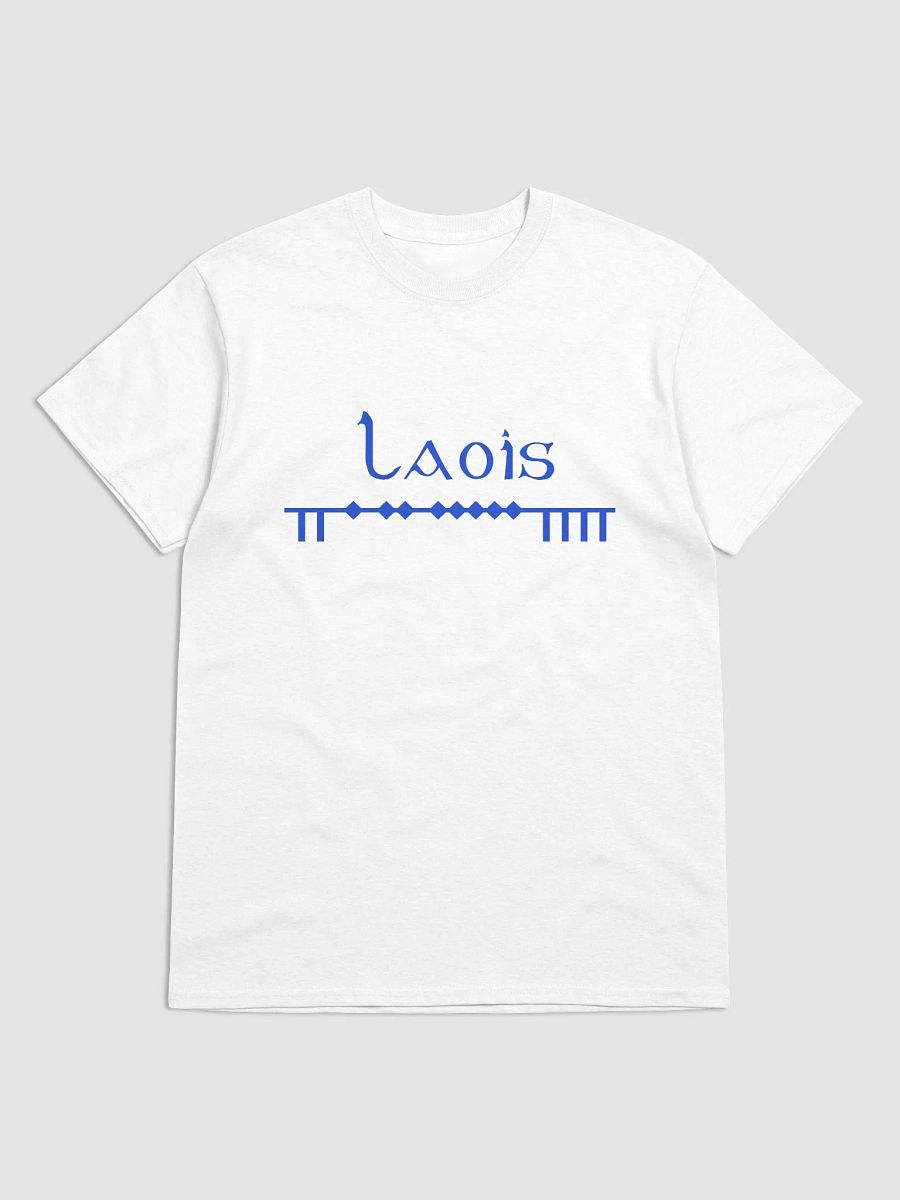 Laois Scholastic style Ogham white Printed T-shirt product image (1)