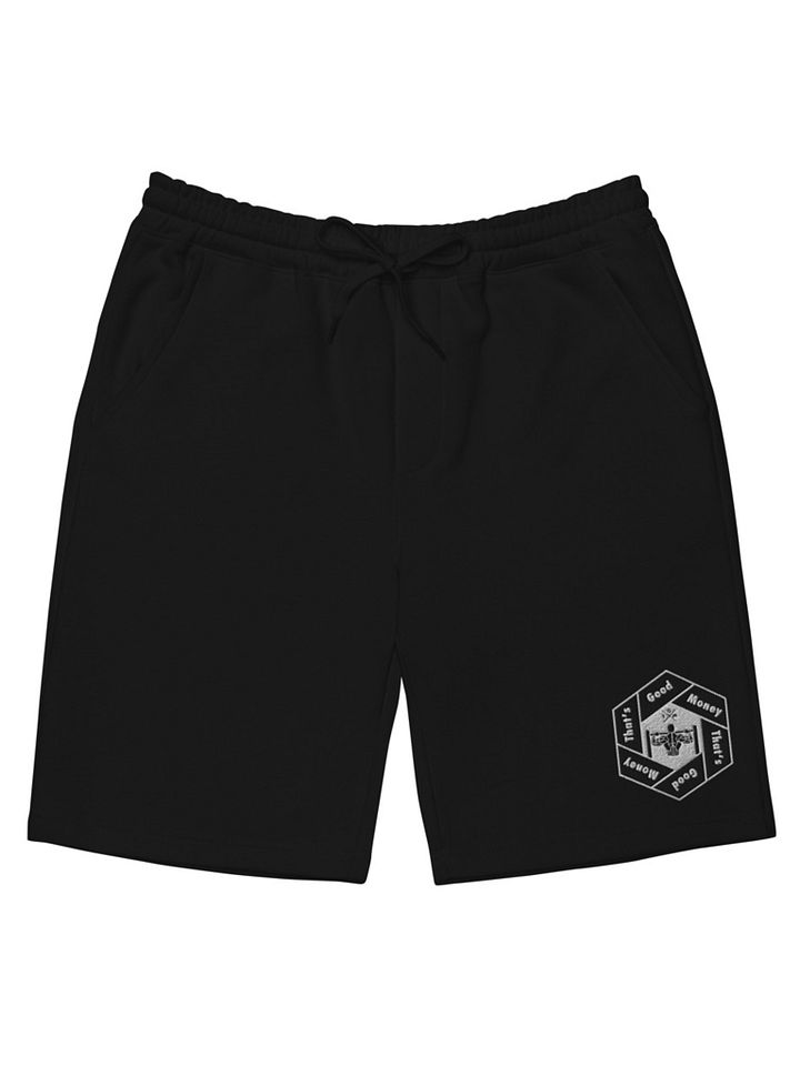That's Good Money Embroidered Black Shorts product image (1)