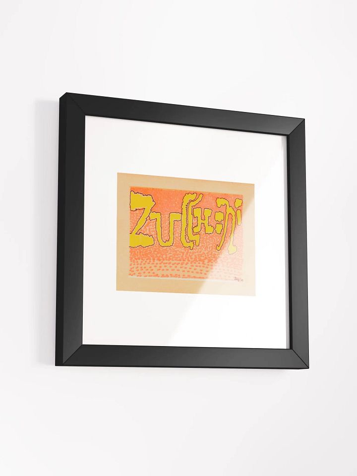 zucchini Panel Card Print Framed product image (1)
