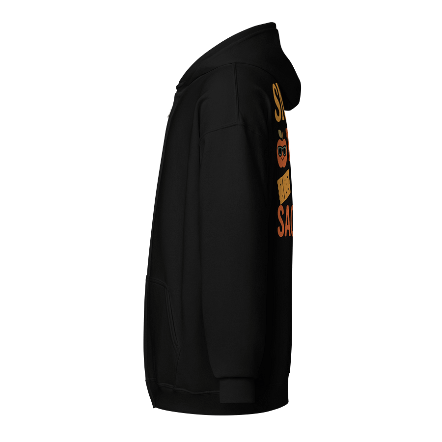 Snack Time Is Sacred – Funny Zip-Up Hoodie for Teachers product image (9)